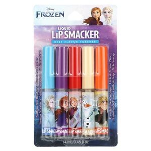 ⚫️ Disney Frozen 2 Liquid Lip Smacker 5 Piece Lip Gloss Balm Set New In Package